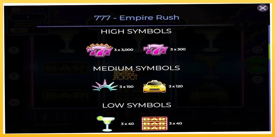 Игровой аппарат 777 Empire Rush - игра на реальные деньги, картинка 5