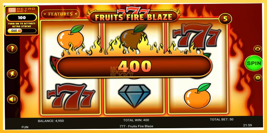 Игровой аппарат 777 - Fruits Fire Blaze - игра на реальные деньги, картинка 4