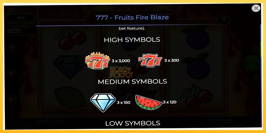 Игровой аппарат 777 - Fruits Fire Blaze - игра на реальные деньги, картинка 6