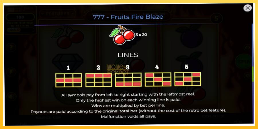 Игровой аппарат 777 - Fruits Fire Blaze - игра на реальные деньги, картинка 7