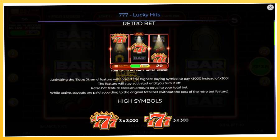 Игровой аппарат 777 Lucky Hits - игра на реальные деньги, картинка 5