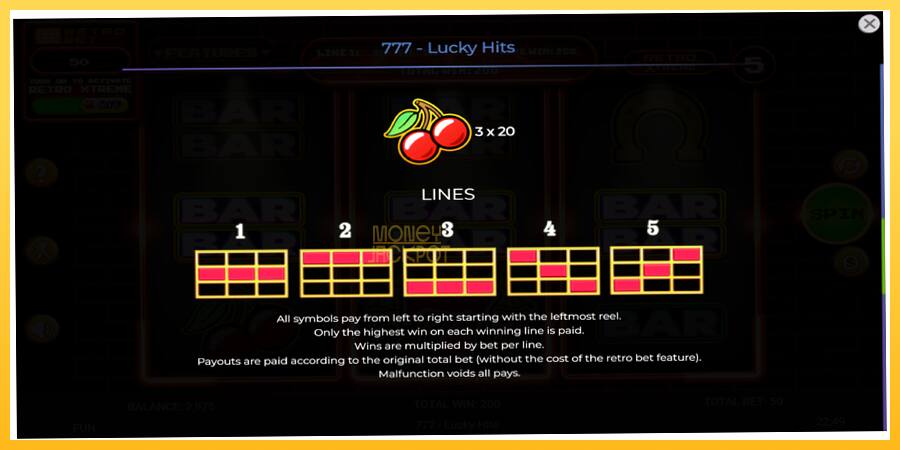 Игровой аппарат 777 Lucky Hits - игра на реальные деньги, картинка 7