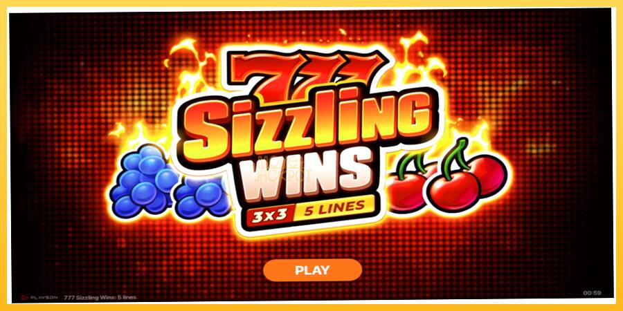 Игровой аппарат 777 Sizzling Wins: 5 Lines - игра на реальные деньги, картинка 1