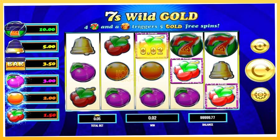 Игровой аппарат 7s Wild Gold - игра на реальные деньги, картинка 3