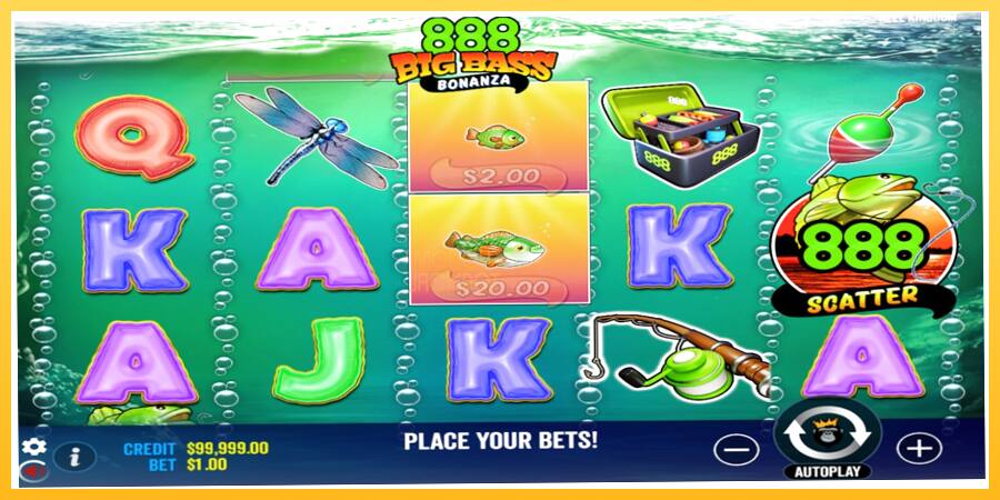 Игровой аппарат 888 Big Bass Bonanza - игра на реальные деньги, картинка 2