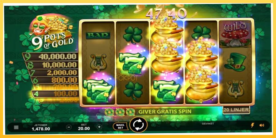 Игровой аппарат 9 Pots of Gold Land & Win - игра на реальные деньги, картинка 3