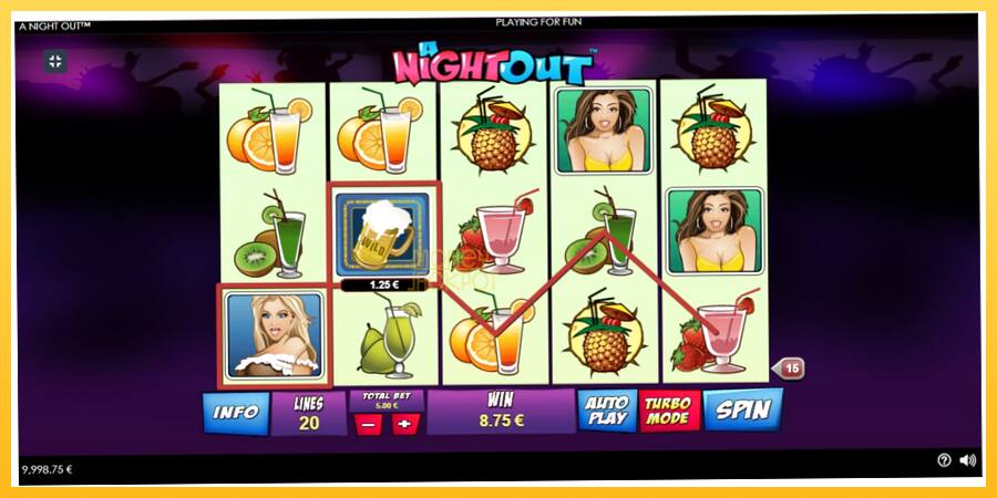 Игровой аппарат A Night Out - игра на реальные деньги, картинка 3