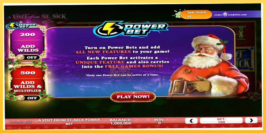 Игровой аппарат A Visit From St. Nick Power Bet - игра на реальные деньги, картинка 1