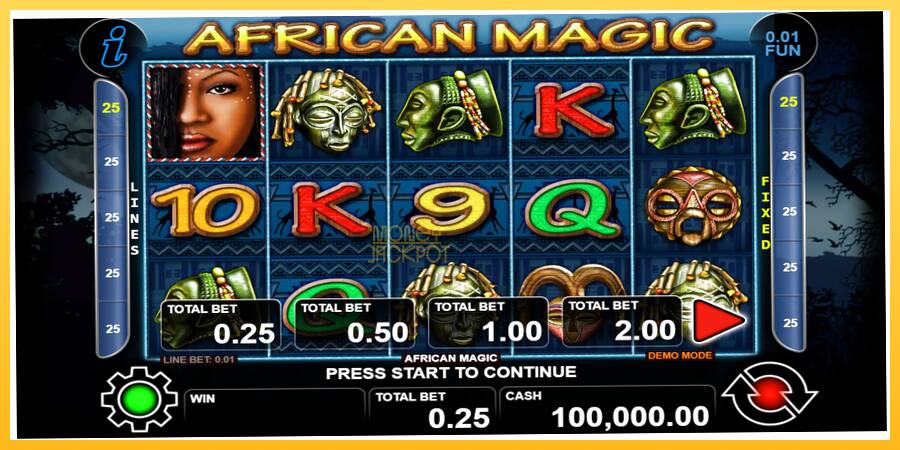 Игровой аппарат African Magic - игра на реальные деньги, картинка 1