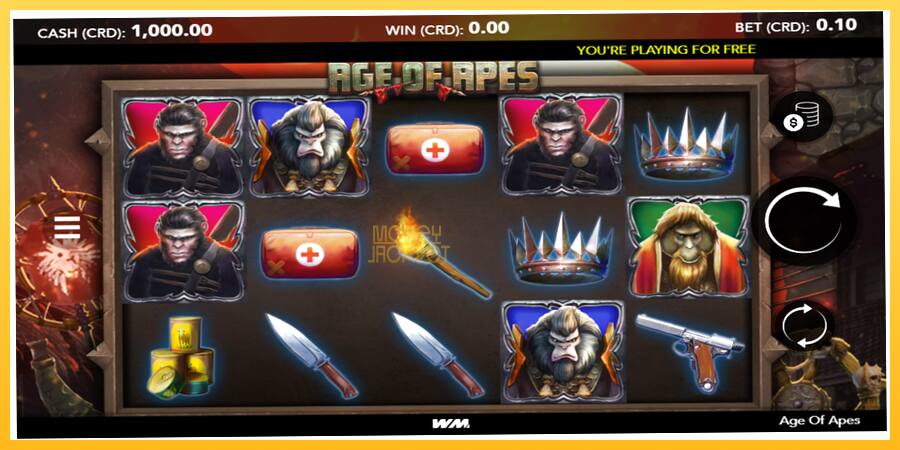 Игровой аппарат Age of Apes - игра на реальные деньги, картинка 1