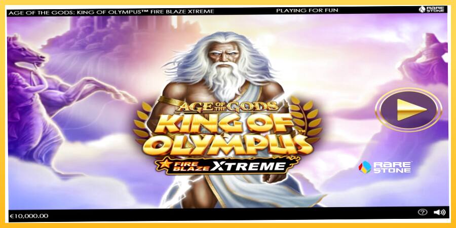 Игровой аппарат Age of the Gods: King of Olympus Fire Blaze Xtreme - игра на реальные деньги, картинка 1