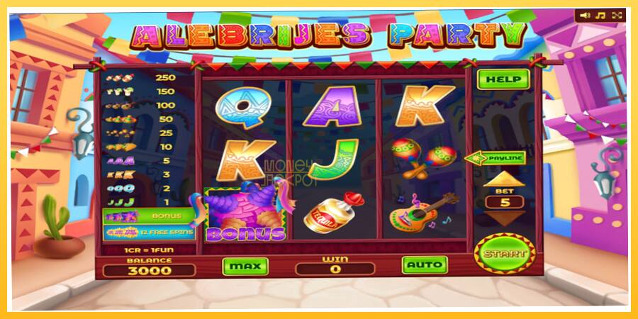 Игровой аппарат Alebrijes Party 3x3 - игра на реальные деньги, картинка 1