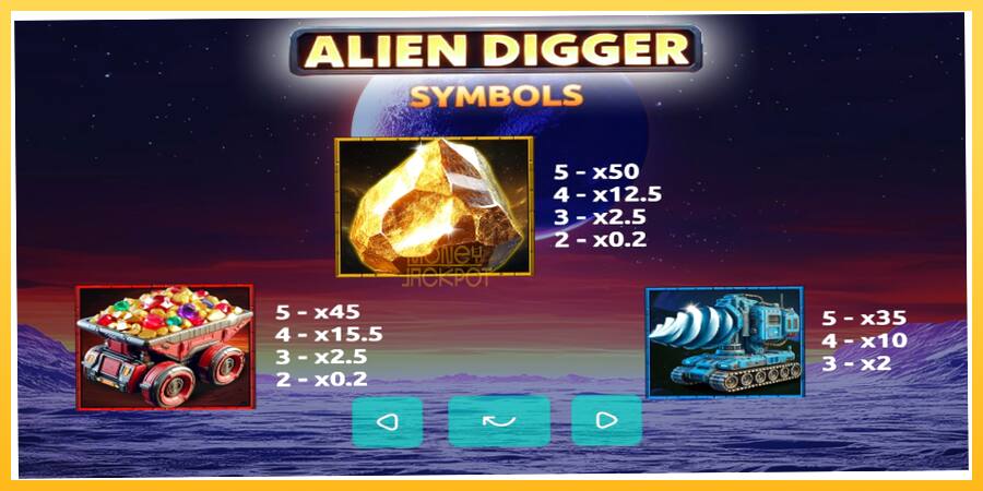 Игровой аппарат Alien Digger - игра на реальные деньги, картинка 3