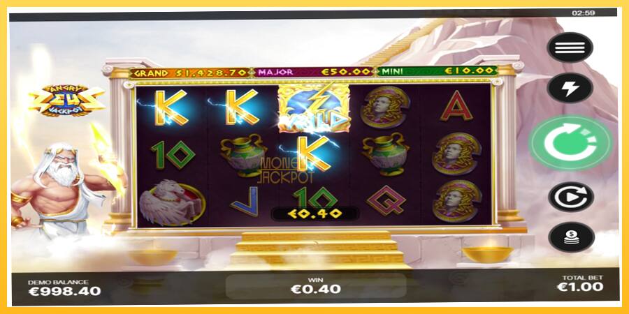 Игровой аппарат Angry Zeus Jackpot - игра на реальные деньги, картинка 3