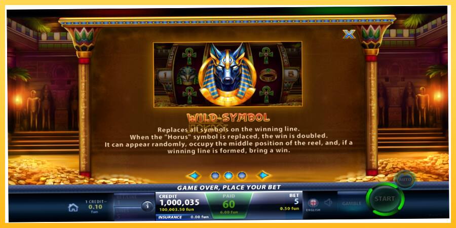 Игровой аппарат Anubis Spell - игра на реальные деньги, картинка 4