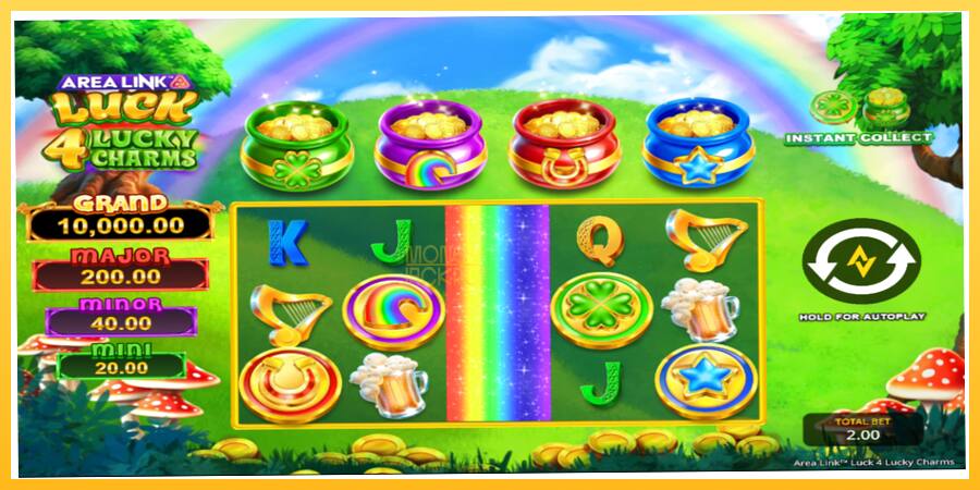 Игровой аппарат Area Link Luck 4 Lucky Charms - игра на реальные деньги, картинка 2