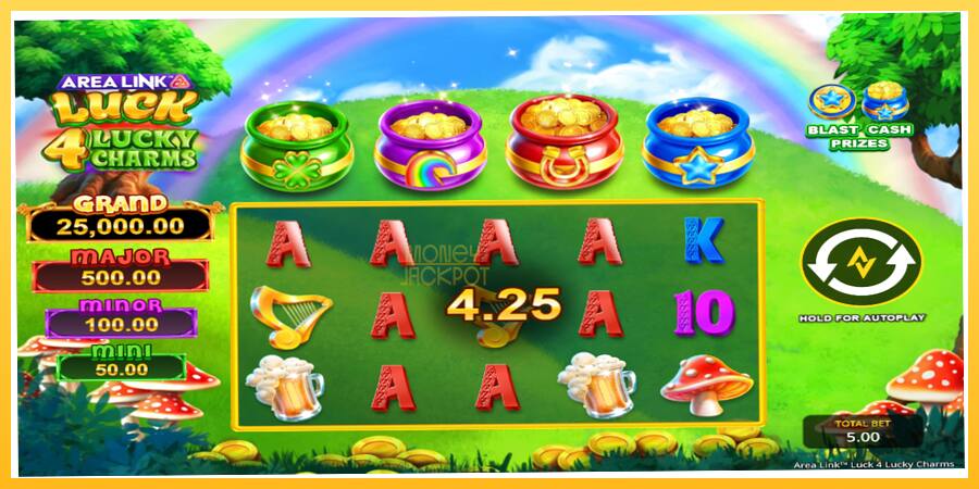 Игровой аппарат Area Link Luck 4 Lucky Charms - игра на реальные деньги, картинка 3