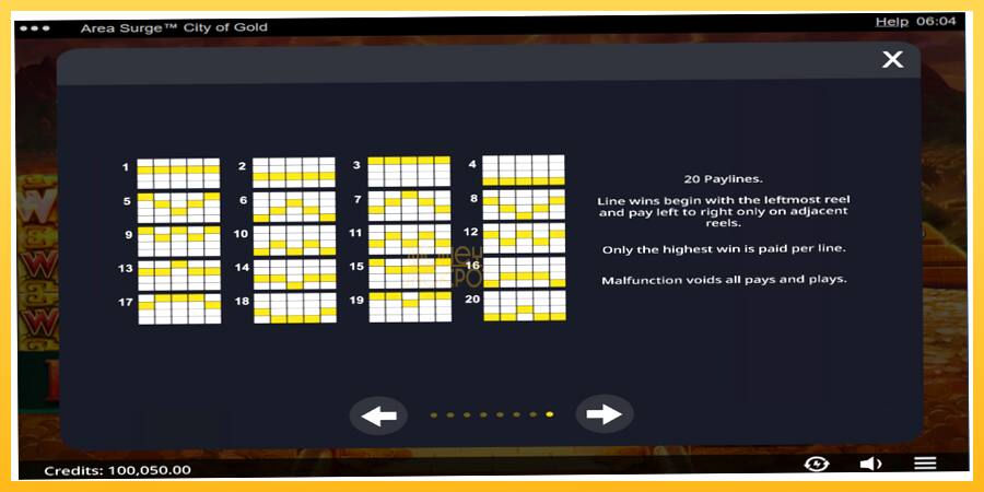 Игровой аппарат Area Surge City of Gold - игра на реальные деньги, картинка 6