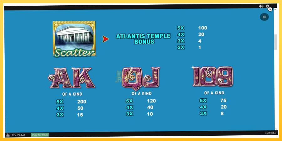 Игровой аппарат Atlantis Queen - игра на реальные деньги, картинка 6