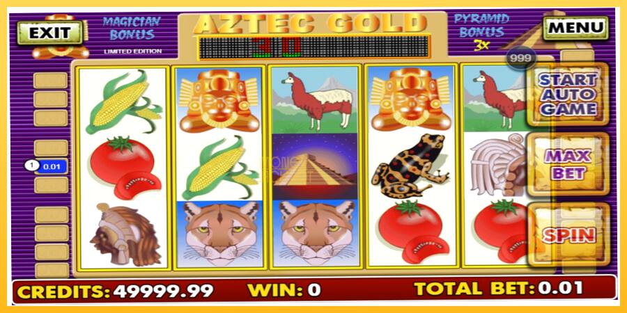 Игровой аппарат Aztec Gold - игра на реальные деньги, картинка 1