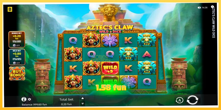 Игровой аппарат Aztecs Claw Wild Dice - игра на реальные деньги, картинка 2