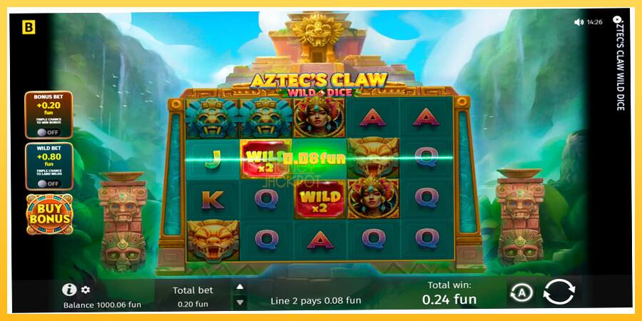 Игровой аппарат Aztecs Claw Wild Dice - игра на реальные деньги, картинка 4