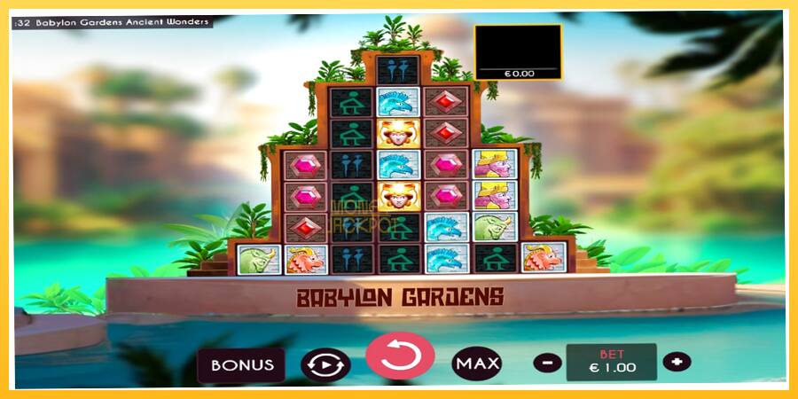 Игровой аппарат Babylon Gardens Ancient Wonders - игра на реальные деньги, картинка 1