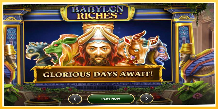 Игровой аппарат Babylon Riches - игра на реальные деньги, картинка 1