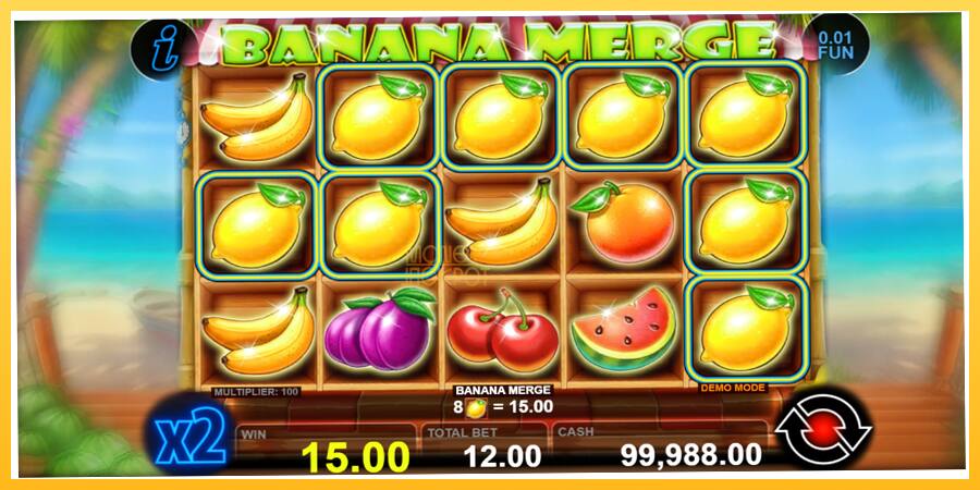 Игровой аппарат Banana Merge - игра на реальные деньги, картинка 2