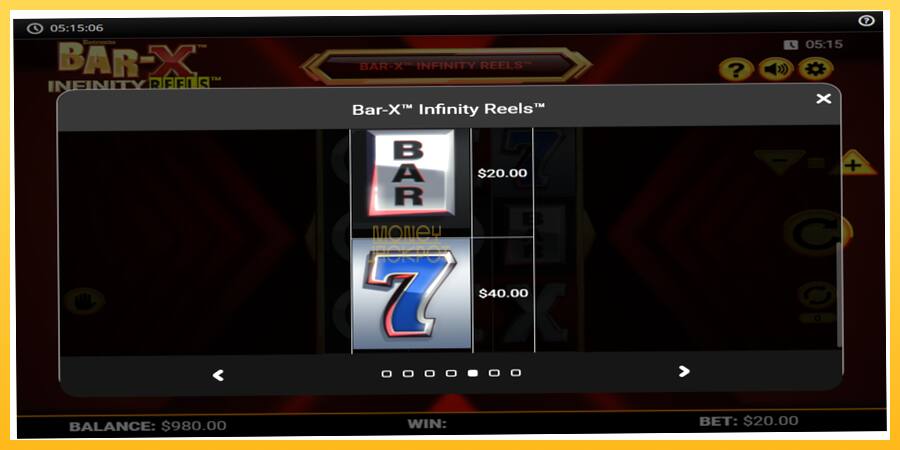 Игровой аппарат Bar-X Infinity Reels - игра на реальные деньги, картинка 5