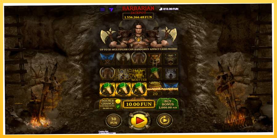 Игровой аппарат Barbarian - игра на реальные деньги, картинка 2