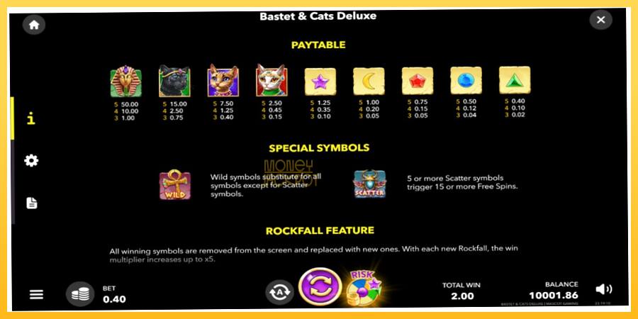 Игровой аппарат Bastet & Cats Deluxe - игра на реальные деньги, картинка 5