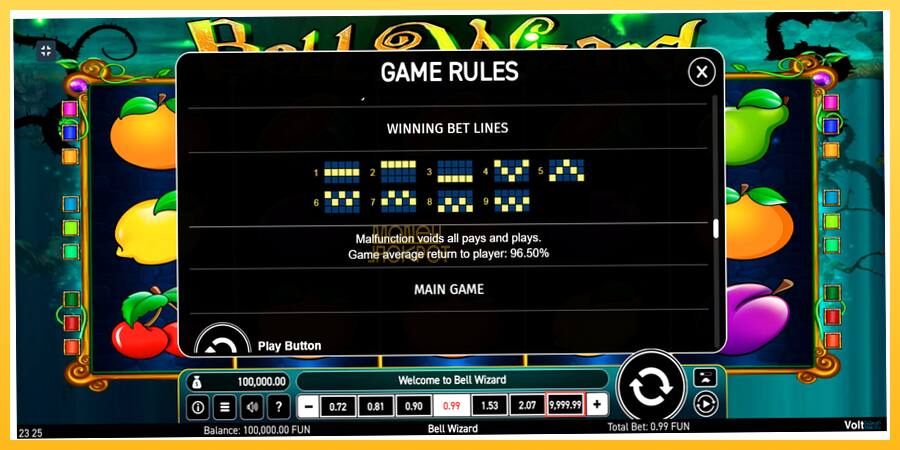Игровой аппарат Bell Wizard - игра на реальные деньги, картинка 4