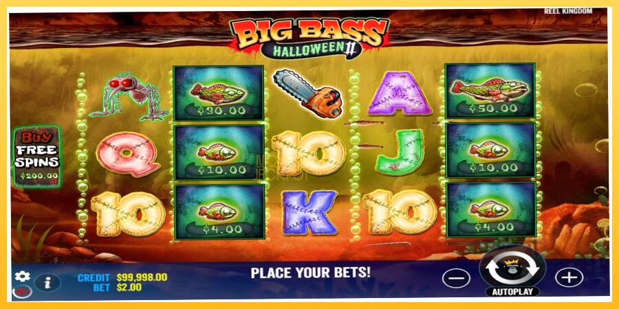 Игровой аппарат Big Bass Halloween II - игра на реальные деньги, картинка 2