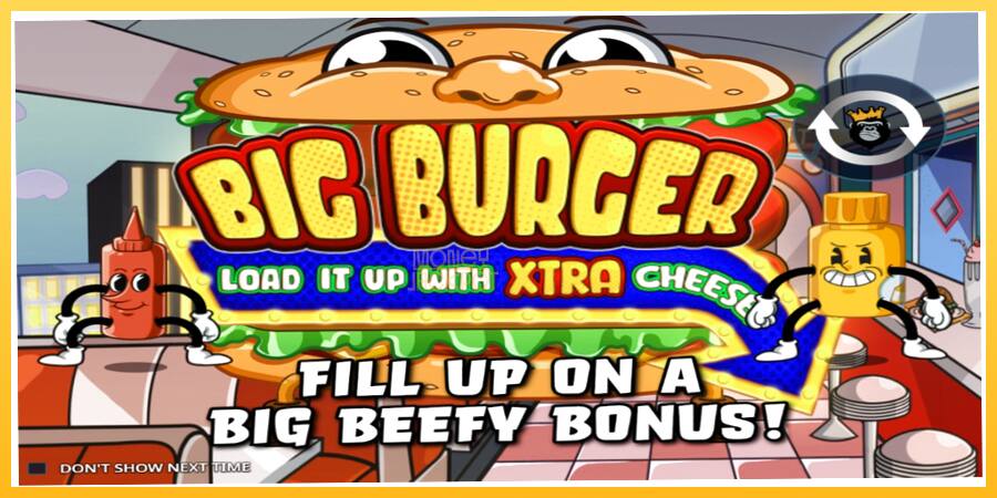 Игровой аппарат Big Burger Load it up with Xtra Cheese - игра на реальные деньги, картинка 1