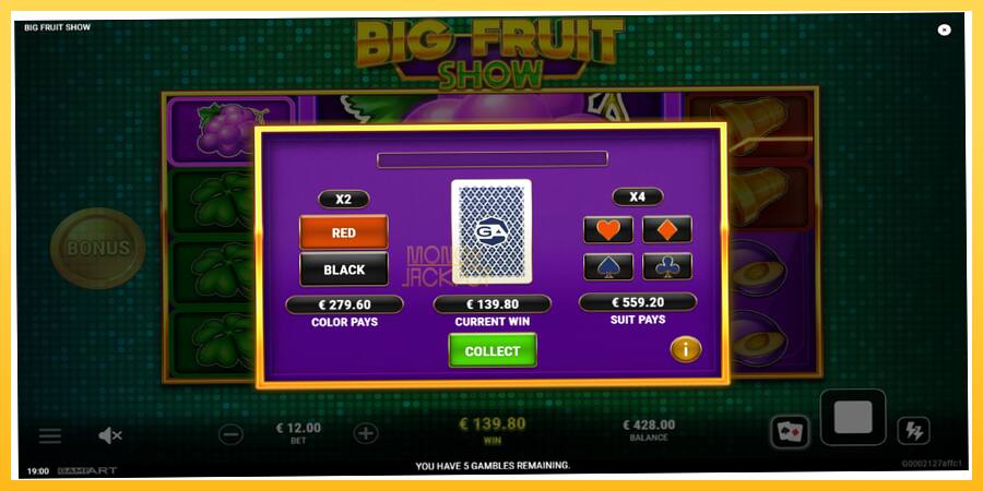 Игровой аппарат Big Fruit Show - игра на реальные деньги, картинка 4