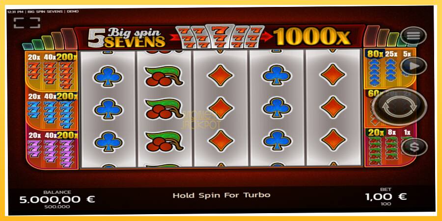 Игровой аппарат Big Spin Sevens - игра на реальные деньги, картинка 1