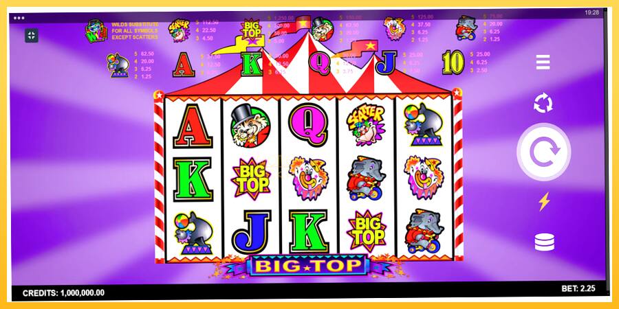 Игровой аппарат Big Top - игра на реальные деньги, картинка 1