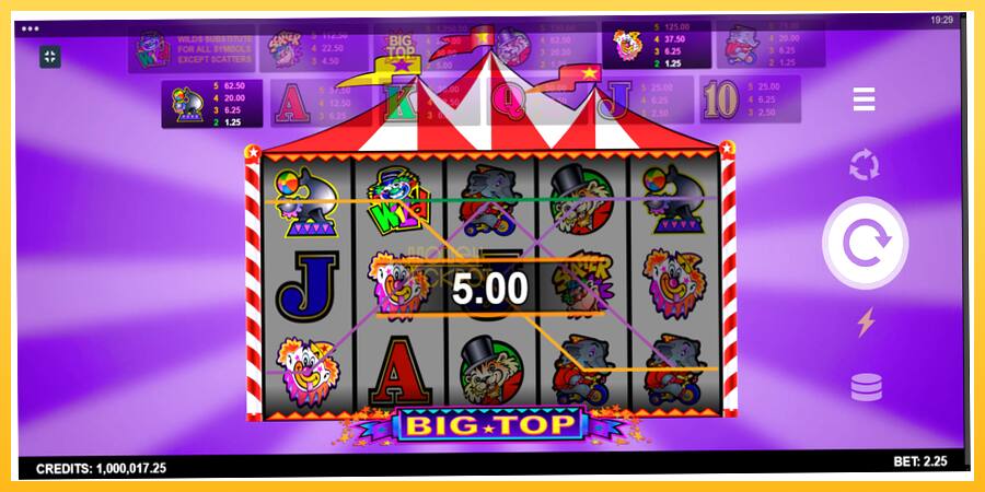 Игровой аппарат Big Top - игра на реальные деньги, картинка 6