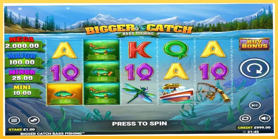 Игровой аппарат Bigger Catch Bass Fishing - игра на реальные деньги, картинка 2