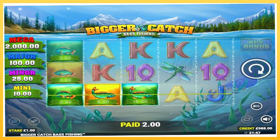 Игровой аппарат Bigger Catch Bass Fishing - игра на реальные деньги, картинка 3