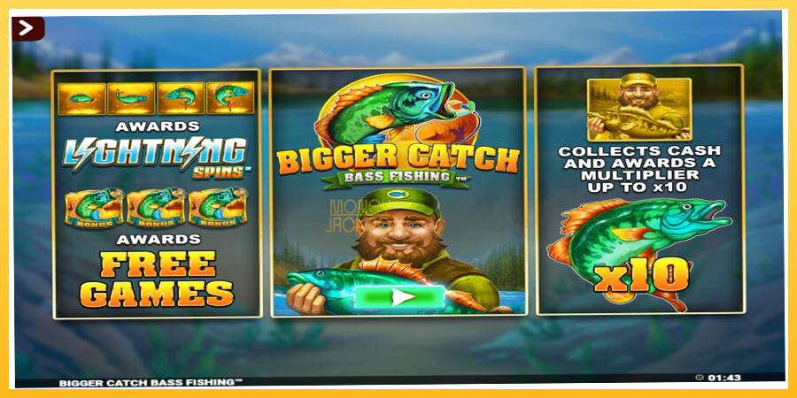 Игровой аппарат Bigger Catch Bass Fishing Rapid Fire Jackpots - игра на реальные деньги, картинка 1