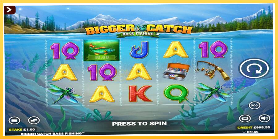 Игровой аппарат Bigger Catch Bass Fishing Rapid Fire Jackpots - игра на реальные деньги, картинка 2