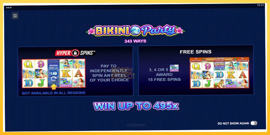 Игровой аппарат Bikini Party - игра на реальные деньги, картинка 1