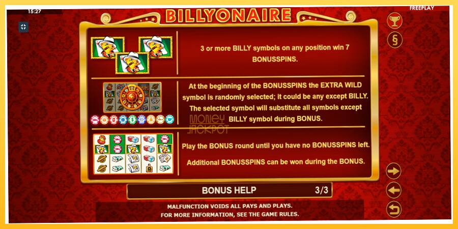 Игровой аппарат Billyonaire - игра на реальные деньги, картинка 7