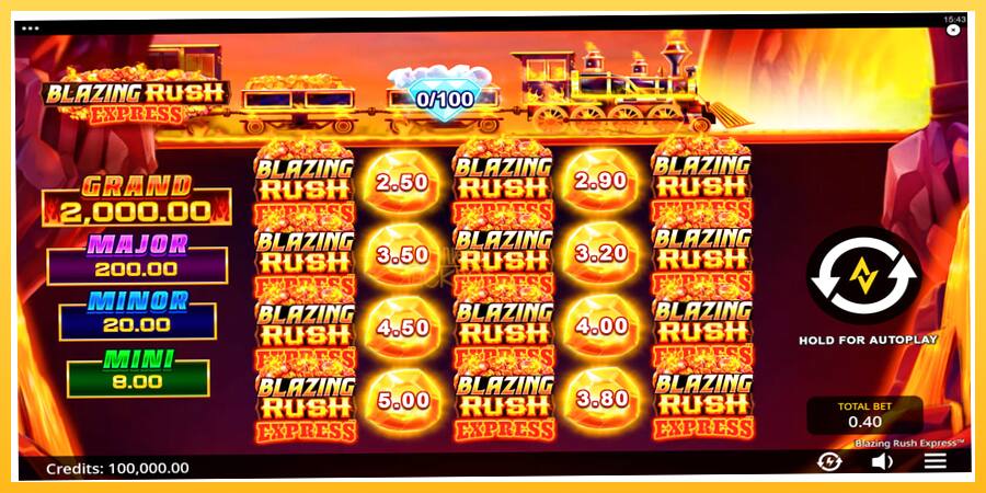 Игровой аппарат Blazing Rush Express - игра на реальные деньги, картинка 1