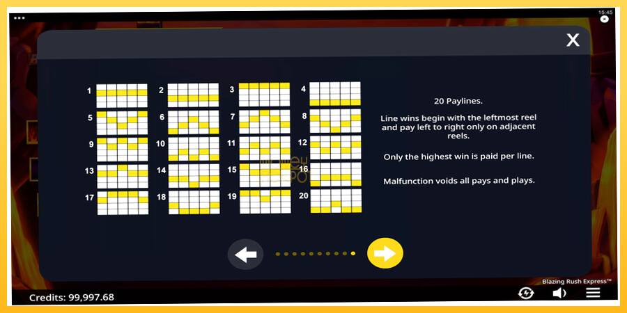 Игровой аппарат Blazing Rush Express - игра на реальные деньги, картинка 7