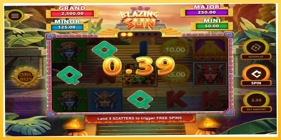 Игровой аппарат Blazing Sun - игра на реальные деньги, картинка 3