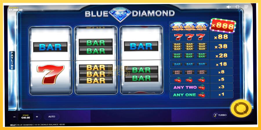 Игровой аппарат Blue Diamond - игра на реальные деньги, картинка 2