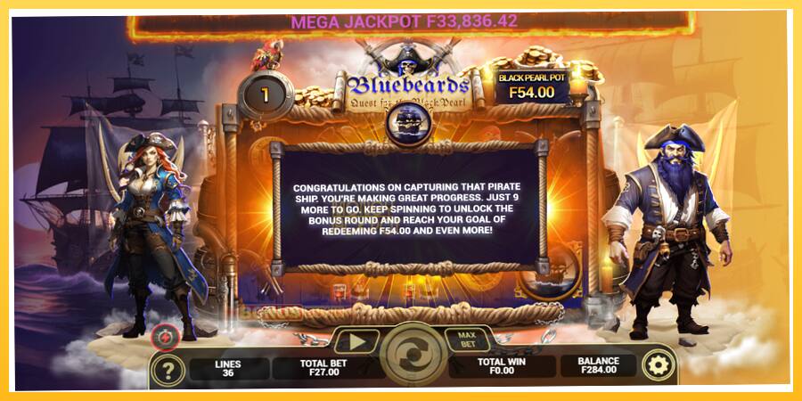 Игровой аппарат Bluebeard Quest for the Black Pearl - игра на реальные деньги, картинка 3